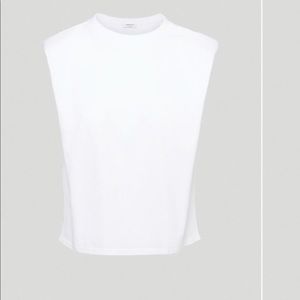 Shoulder pad shirt (WHITE)